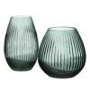 JARRON VERDE VIDRIO 23X23X23 CM