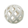 BOLA CERAMICA CALADA 10CM CREMA O10CM