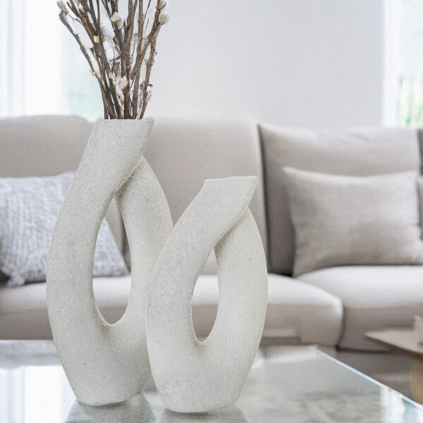 JARRON BEIGE ARENA 27X9X47CM