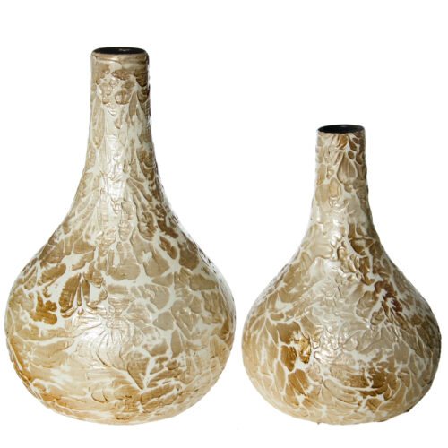 JARRON TERRACOTA DORADO