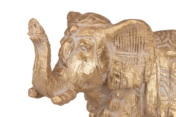 ELEFANTE DORADO 36X15X25 CM