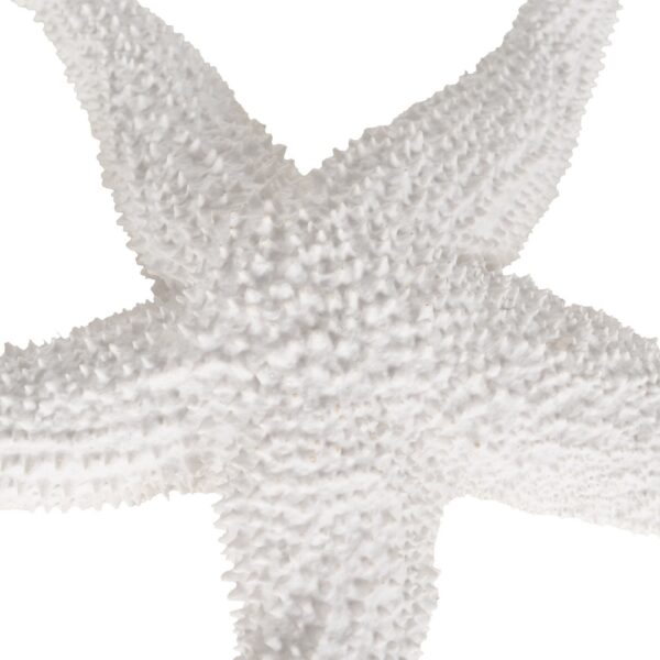 FIGURA ESTRELLA BLANCO RESINA 24X24X5 CM