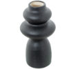 JARRON CERAM ABST 32CM NEGRA O17X32CM