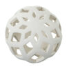 BOLA CERAMICA CALADA 10CM CREMA O10CM