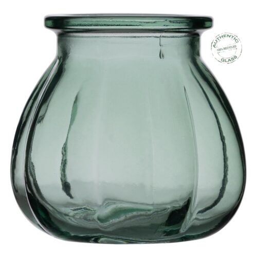 JARRON VERDE VIDRIO 11X11X11