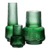 JARRON VERDE VIDRIO 10X10X15