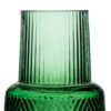 JARRON VERDE VIDRIO 10X10X15