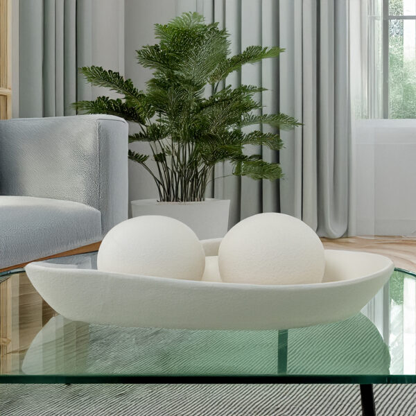 BOLA CERAMICA 10CM CREMA O10CM