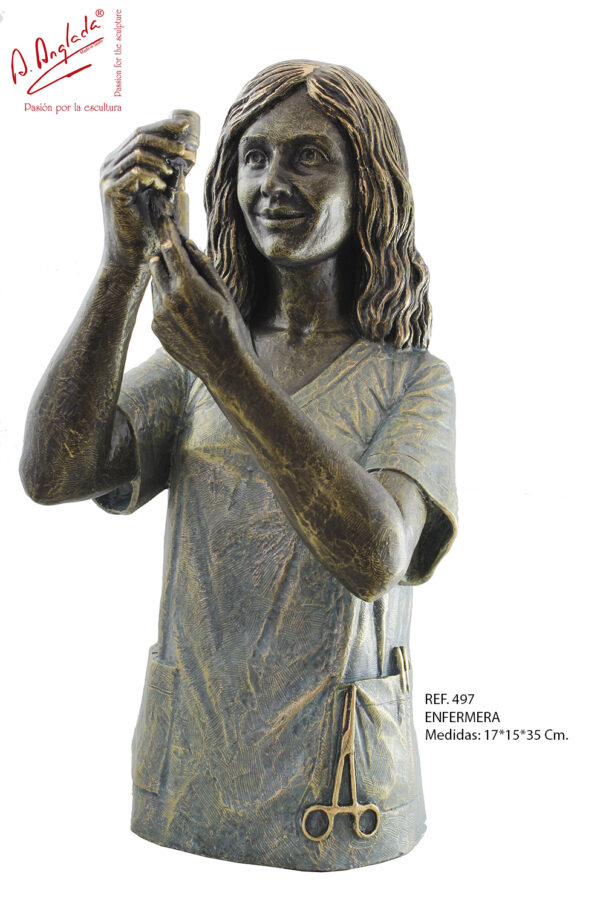 Escultura Enfermera - A. Anglada
