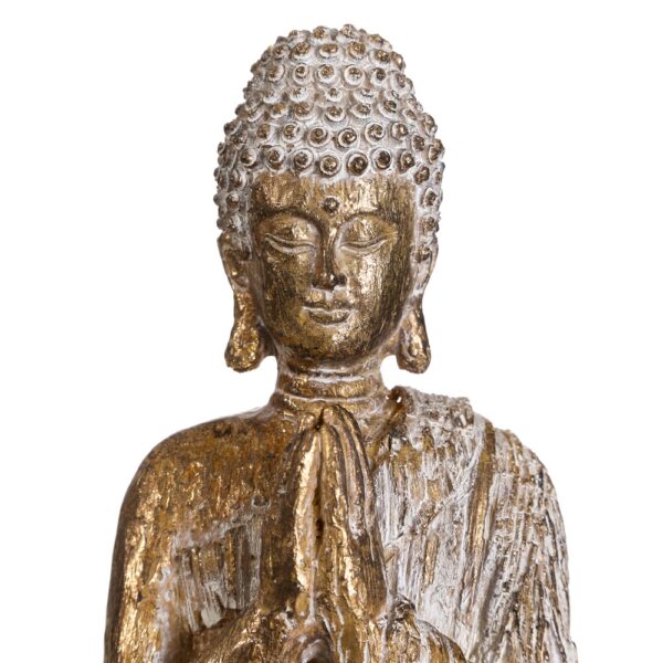 FIGURA BUDA ORO-BLANCO 17X9X38