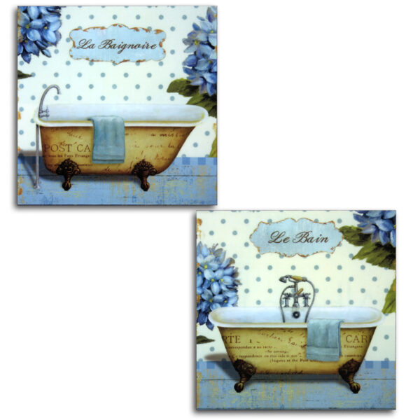 CUADRO EN TABLA BAÑERA 30X30