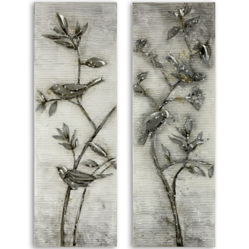 CUADRO ARBOL PAJAROS 120X40
