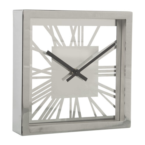 RELOJ SOBREMESA PLATA/ESP 21X5X21