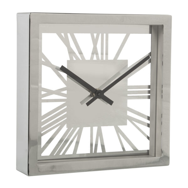 RELOJ SOBREMESA PLATA/ESP 21X5X21