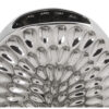 JARRON CERAMICA 40CM PLATEADO 27X11X40CM