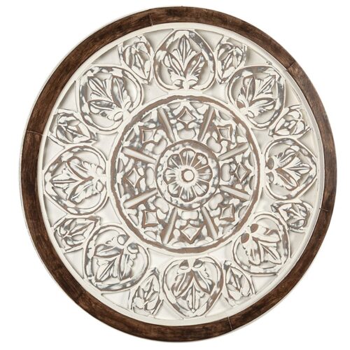 PANEL REDONDO MADERA NATURAL 80X3