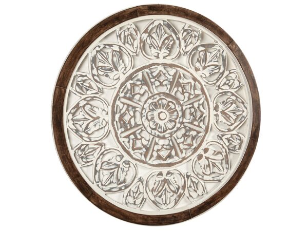 PANEL REDONDO MADERA NATURAL 80X3