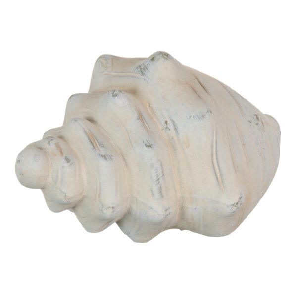 FIGURA CONCHA CREMA TERRACOTA 19X12x10