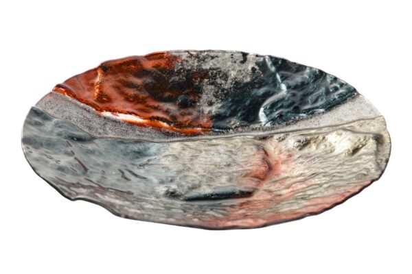 CENTRO DE MESA CRISTAL 38X38X6 CM