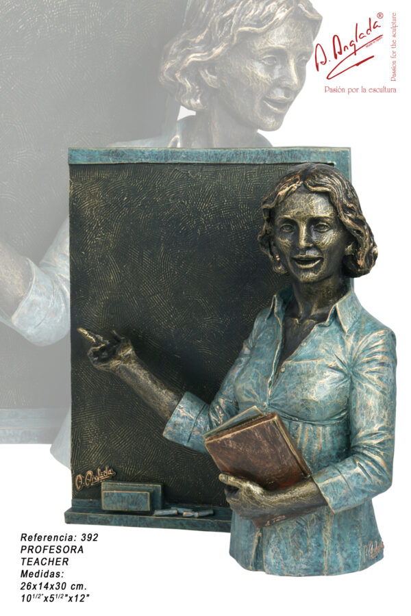 Escultura Profesora - A. Anglada