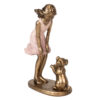 NIÑA CON PERRO 11X5X15 CM
