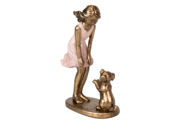 NIÑA CON PERRO 11X5X15 CM