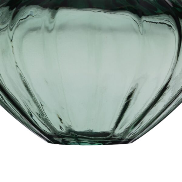 JARRON VERDE VIDRIO 19X19X14 CM