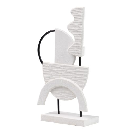 ESCULTURA MADERA ABSTRACTA 14X7X27 CM