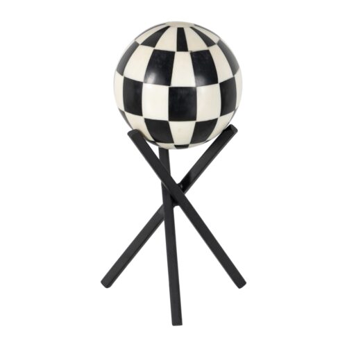 FIGURA BLANCO-NEGRO MET/RESINA 12X12X21