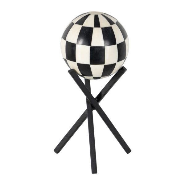 FIGURA BLANCO-NEGRO MET/RESINA 12X12X21
