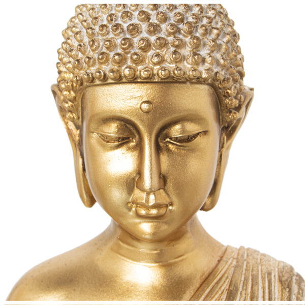 FIGURA RESINA BUDA DORADA 17X10X26CM