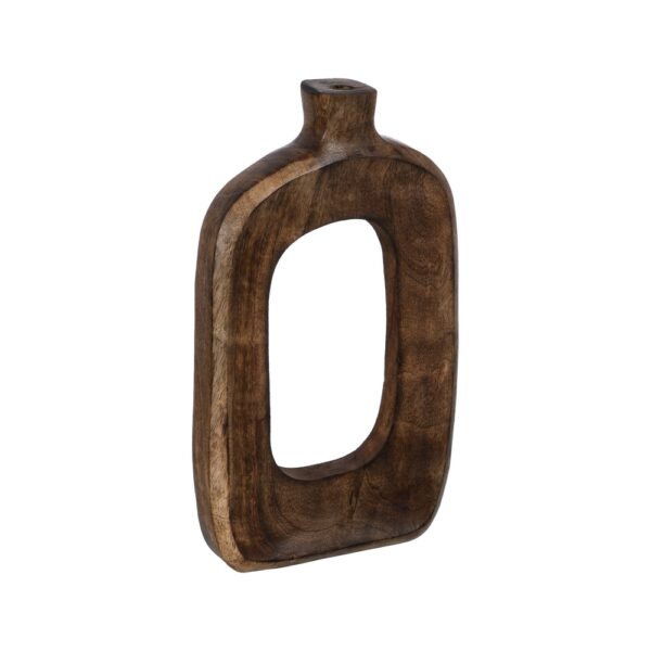 S/3 JARRONES MADERA DE MANGO 17X5X38 CM