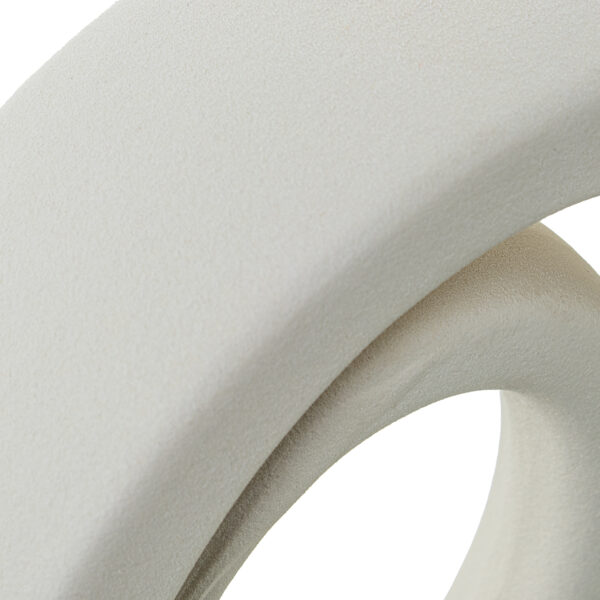 FIGURA ABST CERAM 26CM CREMA RUG 19X8X26