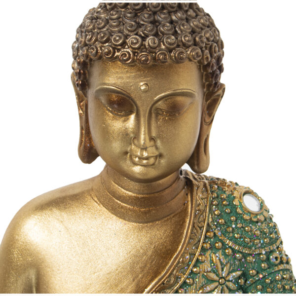 FIGURA RES BUDA DOR/COLORES 22X11X30CM