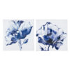 CUADRO FLORES AZUL-BLANCO 76X76