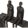FIGURA RES PAREJA SENTADA DOR 17X10X27CM