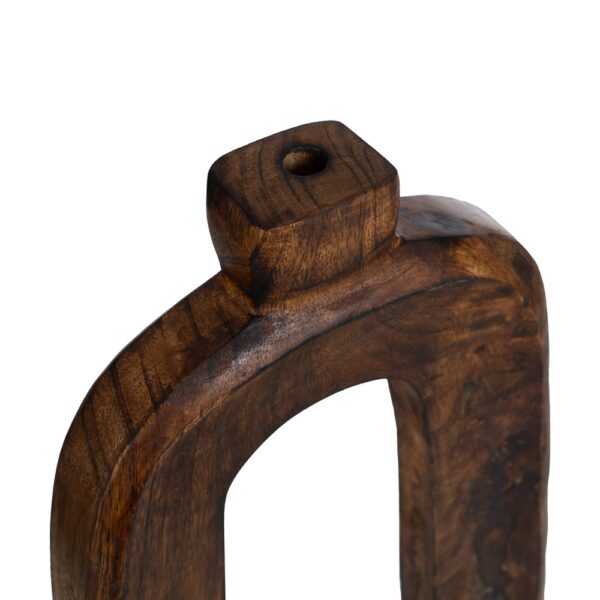 S/3 JARRONES MADERA DE MANGO 17X5X38 CM