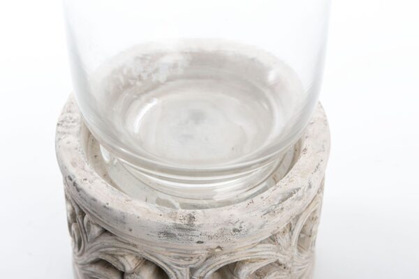 PORTAV. CERAM/CRISTAL FORMA 11X11X22