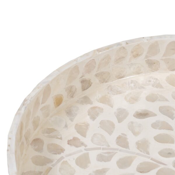 BANDEJA BEIGE NACAR MDF 35X35X5