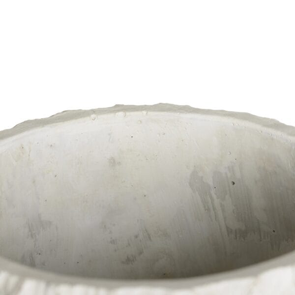 MACETERO HOJAS BLANCO JARDIN 19X19X26