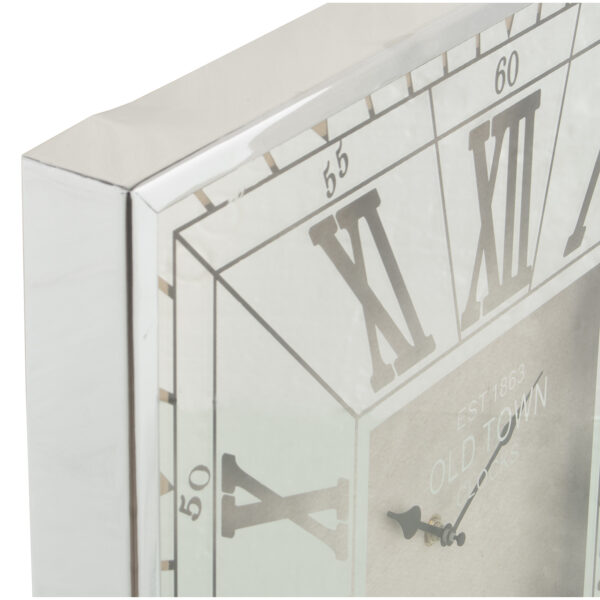 RELOJ SOBREMESA PLATA/ESP 21X5X21