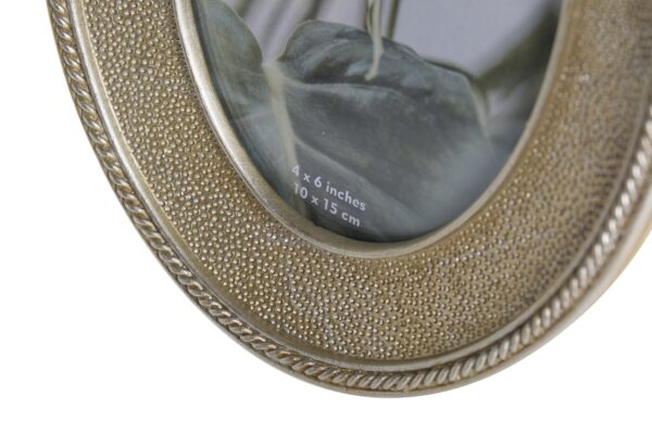 PORTAFOTO OVAL DORADO 10x15 CM