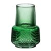 JARRON VERDE VIDRIO 10X10X15