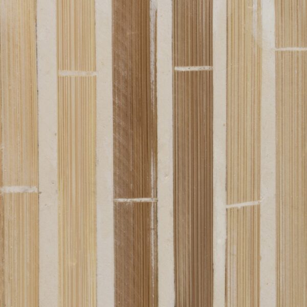 PORTAVELAS BEIGE BAMBU MDF 10X10X16 CM