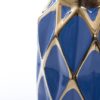 FLORERO AZUL/ORO BAJO 14x14x25