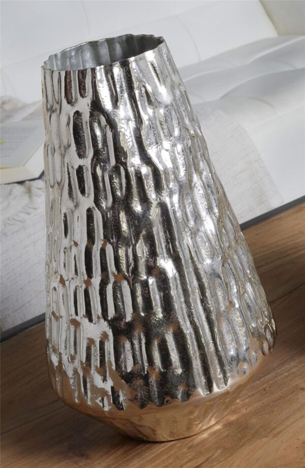 JARRON ALUM. MOSAICO IRREGULAR 31 CM