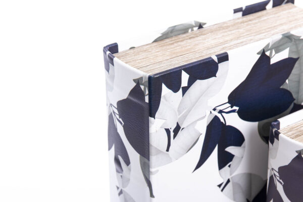SET 2 CAJAS LIBROS HOJAS