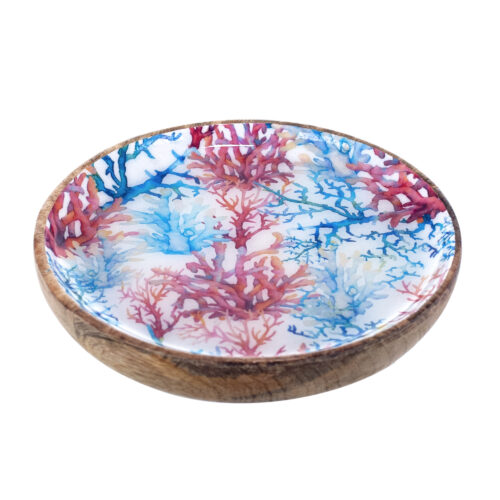 PLATO OLIVO CORAL 15X15X2,5 CM