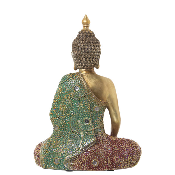FIGURA RES BUDA DOR/COLORES 22X11X30CM