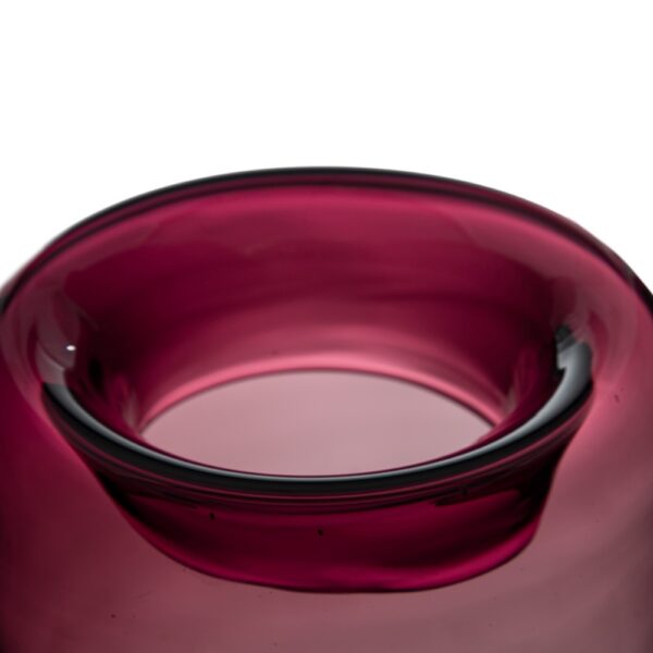 JARRON MALVA VIDRIO 15X15X25